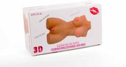 Mistress Masturbator Double Hole 3D VI Mistress culoarea Pielii lungime 37 cm forma sani - anus - vagin