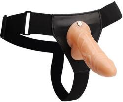 Chisa-novelties Strap on cu dildo inclus Chisa Novelties Hollow Cock culoarea Pielii 19 cm