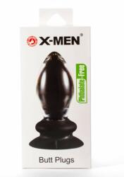 X-Men Dop Anal X-Men Butt Plug Transparent grosime 5.5 cm lungime 14.5 cm cu ventuza