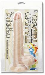 NMC Dildo Nmc cu testicule - si ventuza G Girl Style Dong With Suction Cup lungime 22.8 cm diametru 4 cm