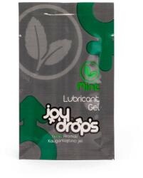 JoyDrops Lubrifiant pe baza de apa JoyDrops unisex Mint Lubricant Gel 5 ml parfumat