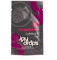 JoyDrops Lubrifiant pe baza de apa JoyDrops unisex Strawberry Lubricant Gel 5 ml parfumat