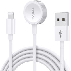 YESIDO Incarcator wireless cu cablu USB la Apple Watch, Lightning, 2.4A, 1.2m, Yesido (CA70), White