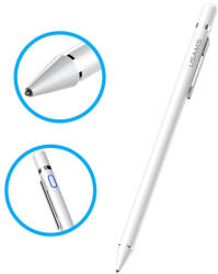 USAMS Stylus Pen, Usams Active Touch Screen with Clip (US-ZB057), White