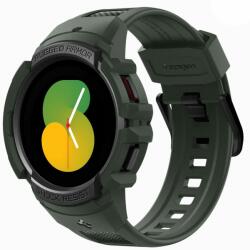 Spigen Husa pentru Samsung Galaxy Watch 4/5 (44mm) + Curea, Spigen Rugged Armor Pro, Military Green
