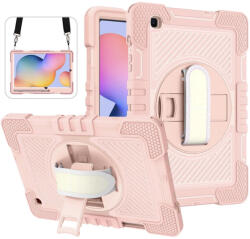 Techsuit Husa pentru Samsung Galaxy Tab A9, Techsuit StripeShell 360, Pink