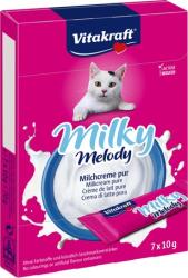 Vitakraft Milky Melody tejszínes jutalomfalat taurinnal macskáknak (7 x 10 g) (Közeli lejárat) 70 g