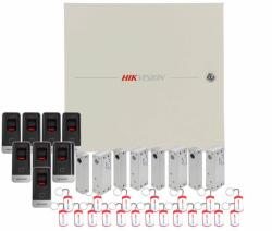 HikVision Sistem control acces biometric Hikvision KIT-CA-4UBACV2, amprenta, cartela, 13.56 MHz, patru usi bidirectionale (KIT-CA-4UBACV2)