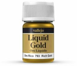 Vallejo 70793 Liquid Gold - Rich Gold (Alcohol Based) (70793)