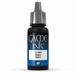 Vallejo Game Color - Black Ink 18 ml (72094) - kisautok