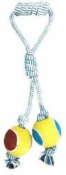 COBBYS PET Rágókötél hurokkal, két teniszlabdával és fogantyúval (26509)