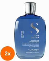 ALFAPARF Milano Set 2 x Sampon pentru Volum fara Sulfati Alfaparf Semi di Lino Volumizing Low Shampoo, 250 ml