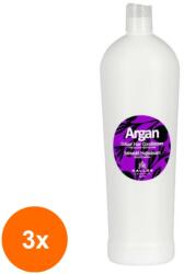 Kallos Set 3 x Balsam de Par Kallos Argan, cu Ulei de Argan, 1 l