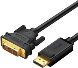 UGREEN DP103 DisplayPort-DVI kábel, FullHD, egyirányú, 1, 5m (fekete) (10243) - mi-one