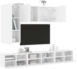 vidaXL 5 darab fehér szerelt fa fali TV-szekrény (3216558) - vidaxl