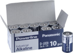 Panasonic Powerline D LR20 Góliát Alkáli Elem x 10 db (PS-PLLR20-P10)