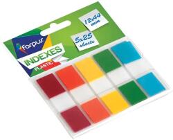 Forpus Index plastic transparent color, 44x12 mm, 5 culori, FORPUS 42049 (FO42049)