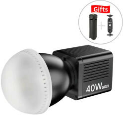 ULANZI LT028 COB Stúdió LED-Lámpa -40W 13260LUX 2500-6500K 3400mAh LED Kit (L040GBB1)
