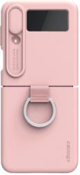Nillkin CAMSHIELD SILKY cu suport pentru Samsung Galaxy Z Flip 4 5G roz