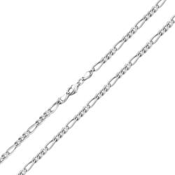 Ékszerkirály Ezüst nyaklánc, figaro, 50 cm uniszex (EL002)