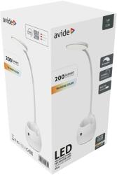 Avide LED íróasztali lámpa tolltartóval tölthető 5W fehér (ABLDL-PENCASE-5W)