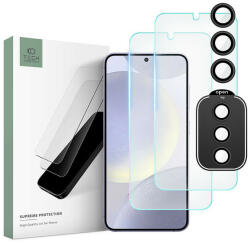 Tech-Protect Samsung SM-S926 Galaxy S24+ edzett üveg képernyővédő fólia + hátsó kameralencse védőüveg- Tech-Protect Supreme Set - átlátszó - bluedigital