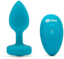 b-Vibe - Vibrating Jewel Plug S/M Aquamarine