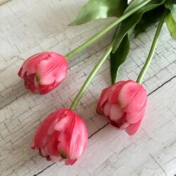 Kreatív Tulipán szálas telt virágú pink élethű