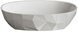Marmite Lavoar pe blat din compozit alb mat lucios 56 cm, oval, 3D, Marmite Lima (MRM630473061003)