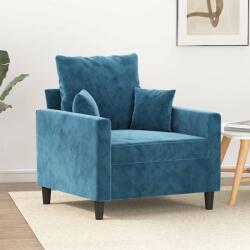 vidaXL kék bársony kanapéfotel 60 cm (359292) - pepita