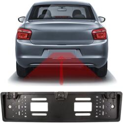Carguard Rendszámtábla keretbe épített tolatókamera + tolatóradar - 12V, 55069D