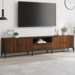 vidaXL barna tölgy színű szerelt fa TV-szekrény fiókkal 200x25x44 cm (838992)