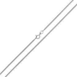 Ékszerkirály Ezüst nyaklánc, kígyó, 50 cm (EL004)