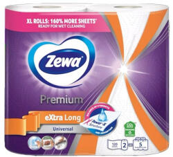 ZEWA Kéztörlő tekercses háztartási ZEWA Premium Extra Long Plus 2 rétegű 2 tekercses 120 lap (38254) - papir-bolt