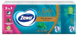 Zewa Papírzsebkendő ZEWA Softis Menthol Breeze 4 rétegű 10x9 darabos (53524)
