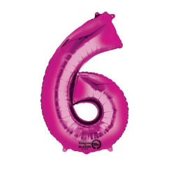 Grabo Balon folie cifra 6 roz 66cm