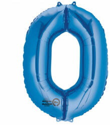Grabo Balon folie cifra 0 albastru 66cm