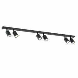 Emibig Plafoniera moderna neagra cu 6 spoturi Flash (1312/6)