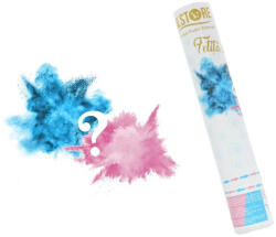 BSM Tun Gender reveal cu pudra colorata albastra 40 cm (BSM076499-BOY-3400)
