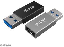 Akasa ADA Akasa - USB Type-A Male to USB Type-C Female Adapter - Duo pack - AK-CBUB61-KT02 (AK-CBUB61-KT02)