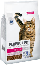 Perfect Fit 2x7kg Perfect Fit Adult 1+ lazac száraz macskatáp 11+3kg ingyen akcióban
