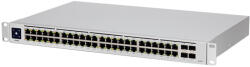 Ubiquiti USW-48-PoE, Layer 2 PoE switch, 32 x GbE PoE+, 16 x GbE ports, 4 x 1G SFP ports, 195W total PoE Power, Fanless, silent cooling, ESD EMP protection, 1.3 touchscreen LCM display, Rackmount (Ki (USW-48-P