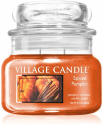 Village Candle Spiced Pumpkin lumânare parfumată (Glass Lid) 262 g