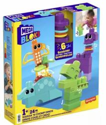 Mattel Mega Bloks: Dinó építőjáték készlet - 24 db-os (HKN43) - jateknet
