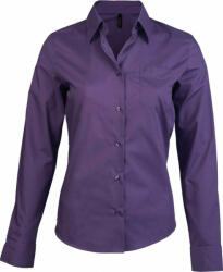 Kariban Női blúz Kariban KA549 Jessica > Ladies' Long-Sleeved Shirt -L, Purple