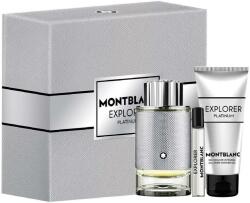Mont Blanc Explorer Platinum Set - Apă de parfum, 100 și 7.5 ml + Gel de duș, 100 ml