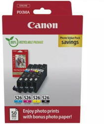 Canon Cartus Imprimanta Canon CLI-526 BK/C/M/Y Photo Value Pack (4540B019)