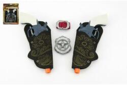Teddies Pistol cowboy plastic 16cm 2buc cu accesorii intr-o cutie (312068)