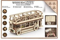 Wooden City Puzzle mecanic 3D din Wooden City - Autobuzul Londrei (WR303)