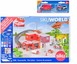 SIKU World - stație de pompieri cu mașină de pompieri (104355081656)